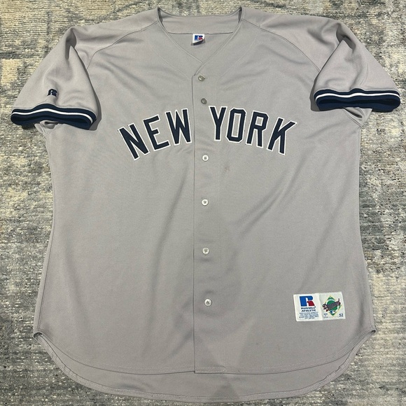 Bernie Williams New York Yankees Russell Athletic Diamond Collection Jersey 52